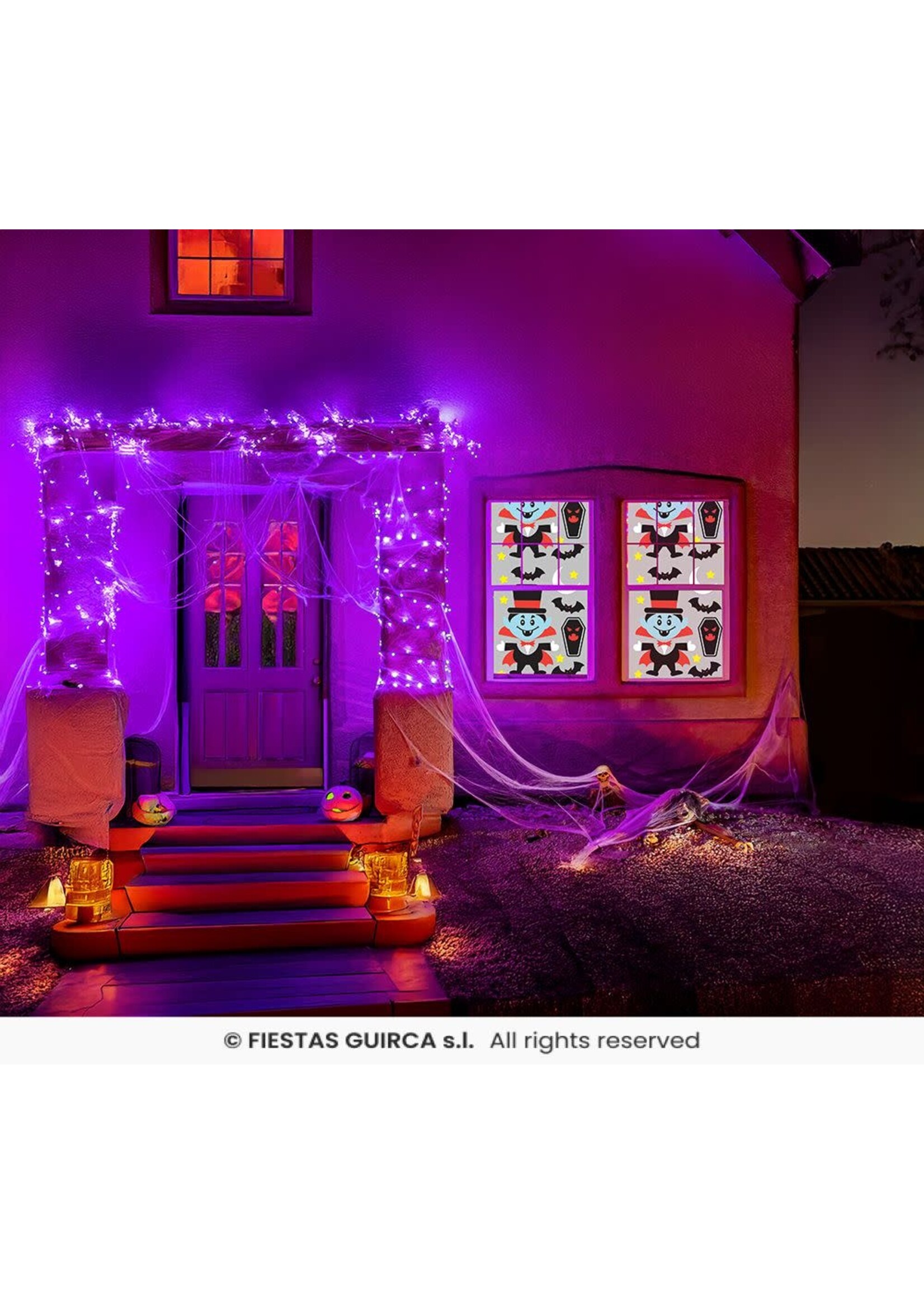 Fiestas Guirca Raamdecoratie Vampier gel 20x25cm