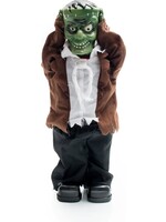 Feestkleding Breda Groene zombie met beweging 40cm