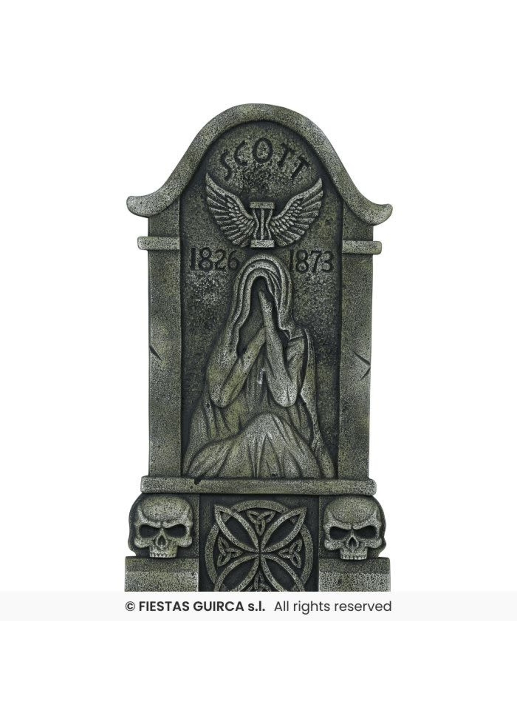 Fiestas Guirca Grafsteen met spook 90x48 cm