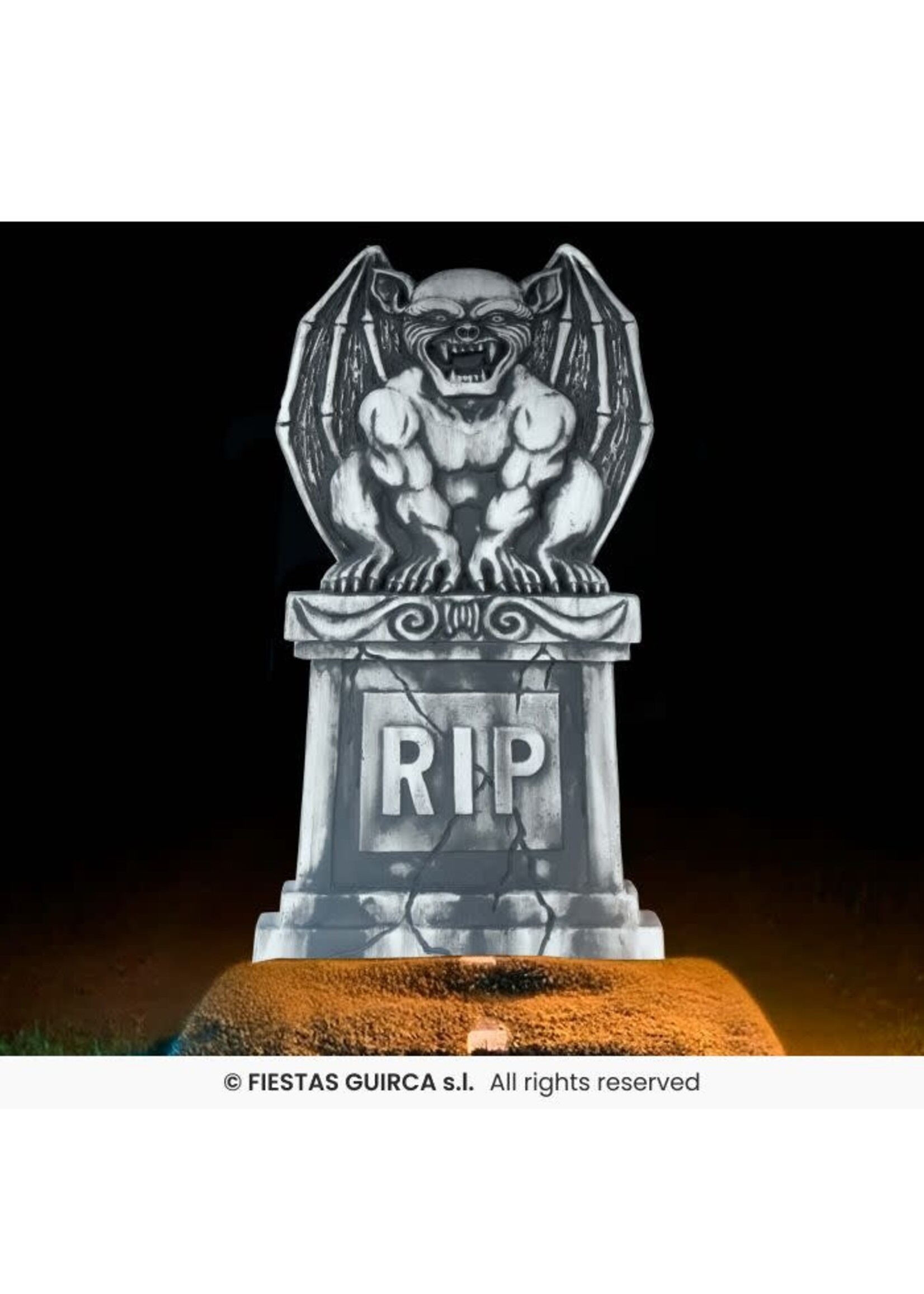 Fiestas Guirca Grafsteen met gargoyle 90x40 cm
