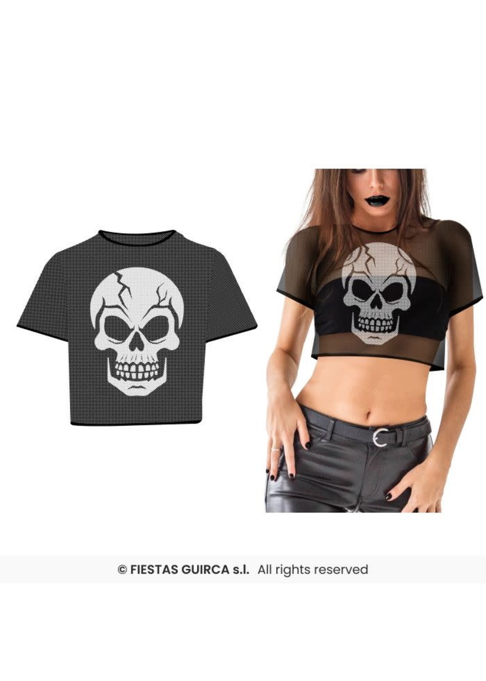 Fiestas Guirca Crop top schedel