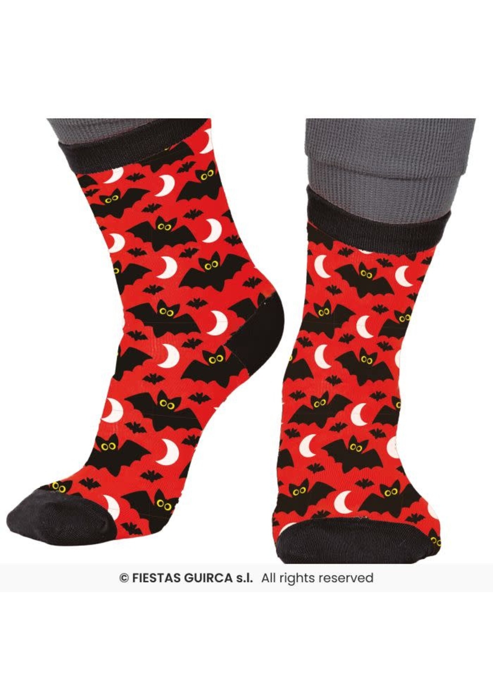 Fiestas Guirca Halloween Vleermuis Sokken