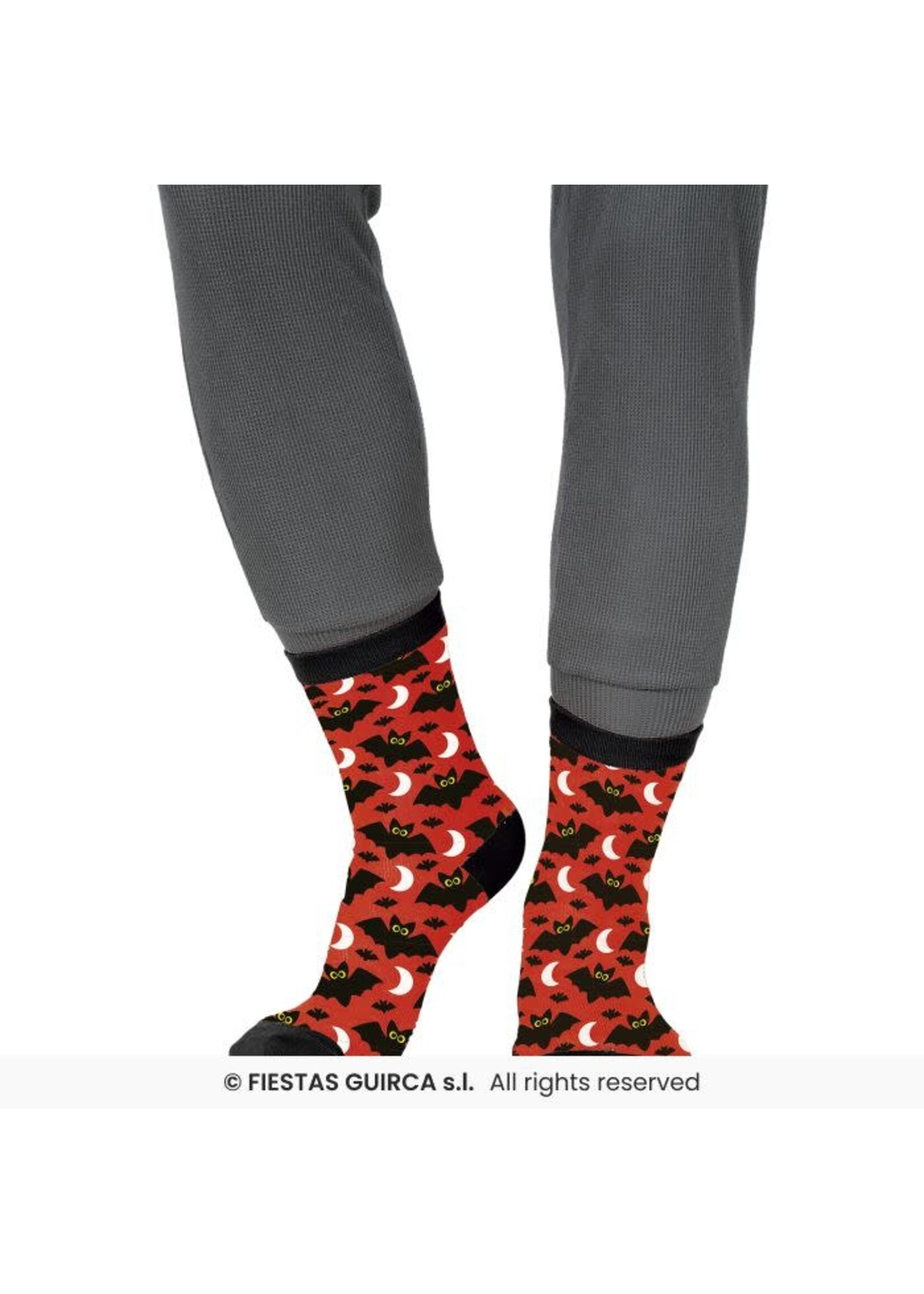 Fiestas Guirca Halloween Vleermuis Sokken