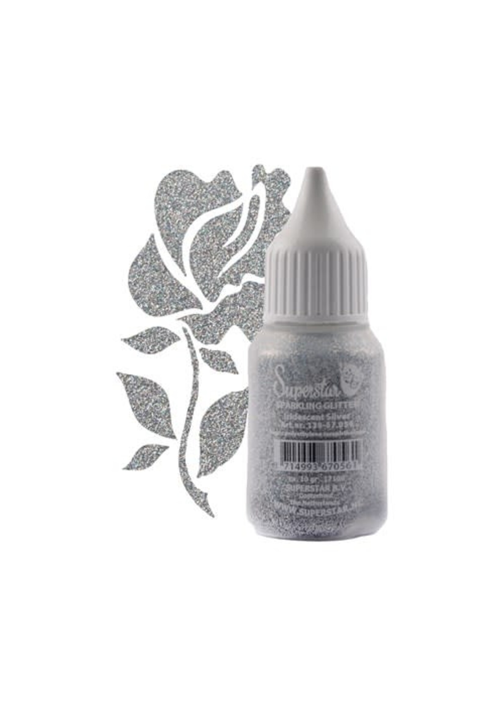 Haza-Witbaard Superstar Sparkling glitter zilver