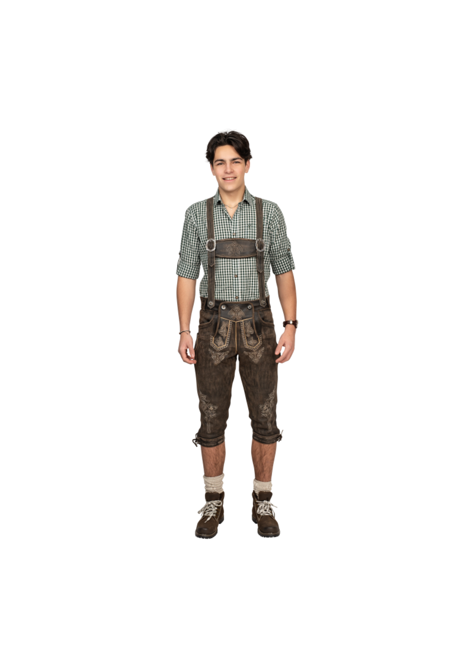 Haus Huberts Lederhosen over knie Antiek