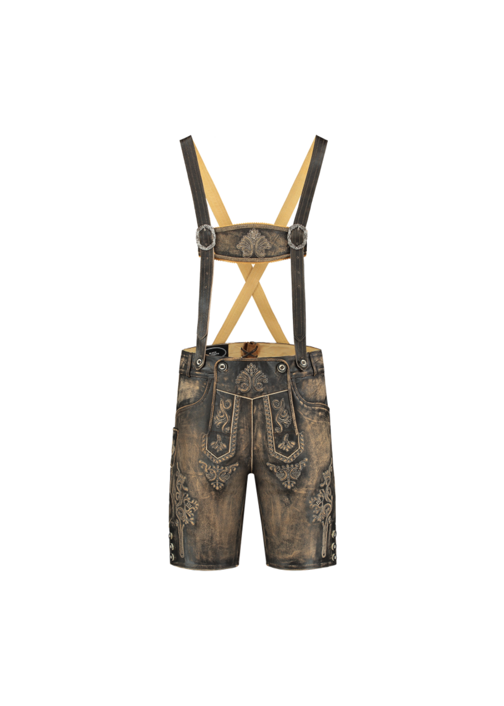 Haus Huberts Lederhose kort Antiek bruin