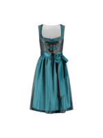 Haus Huberts Dirndl  jacquard, zeegroen/bruin