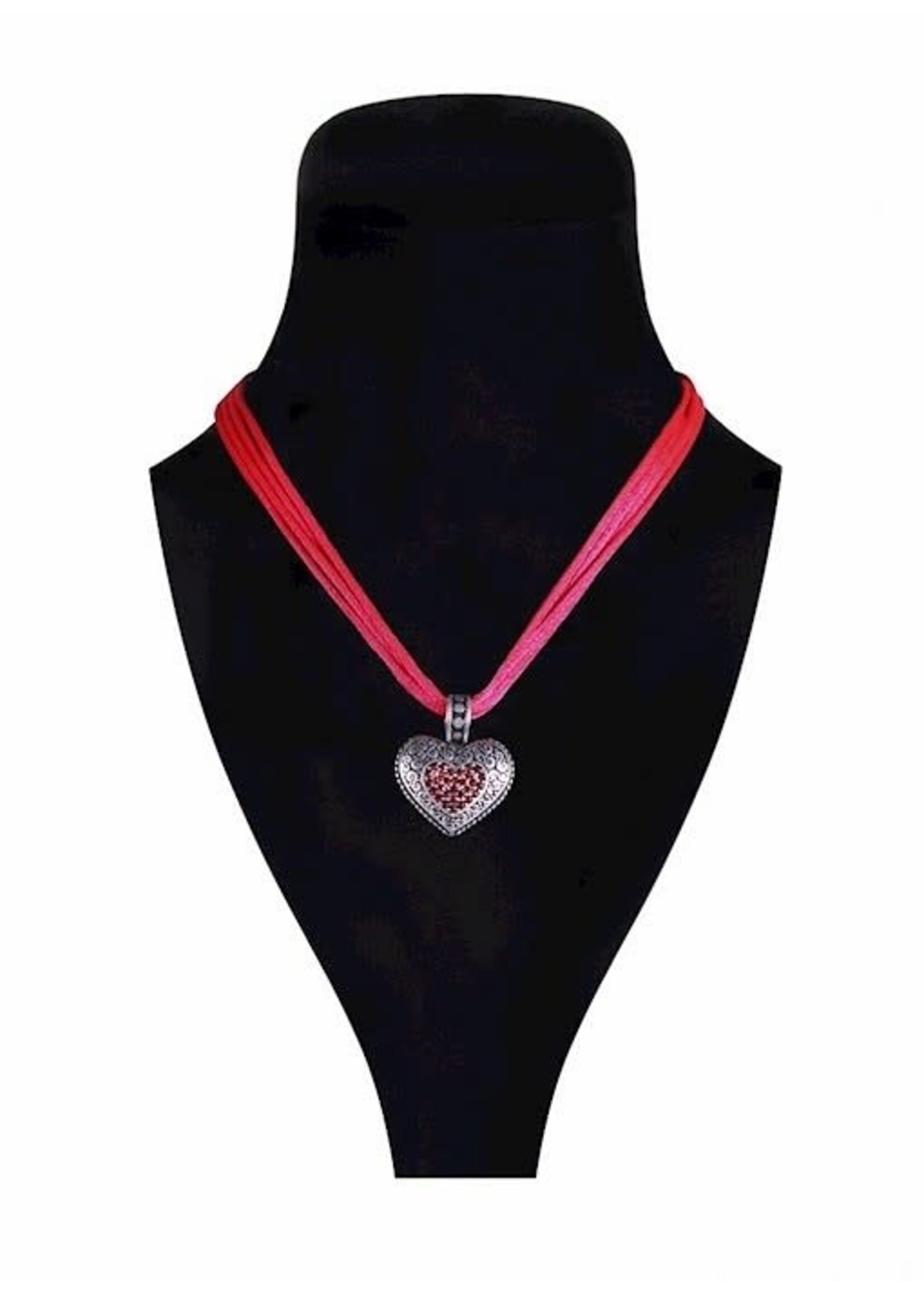 Thetru Trachten sieraad ''Hart'' rood