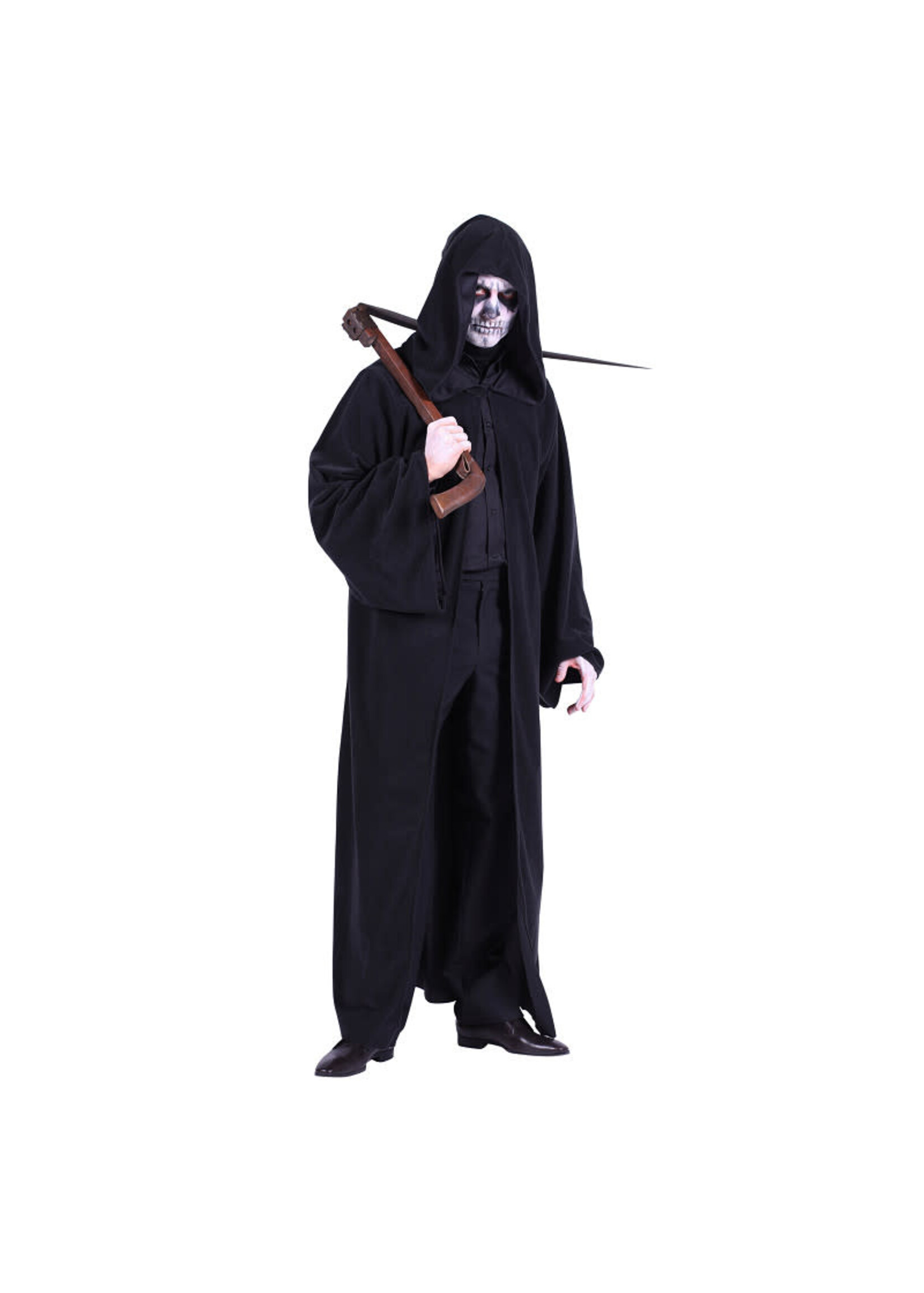 Thetru Cape met capuchon "Fantasy" zwart volwassenen