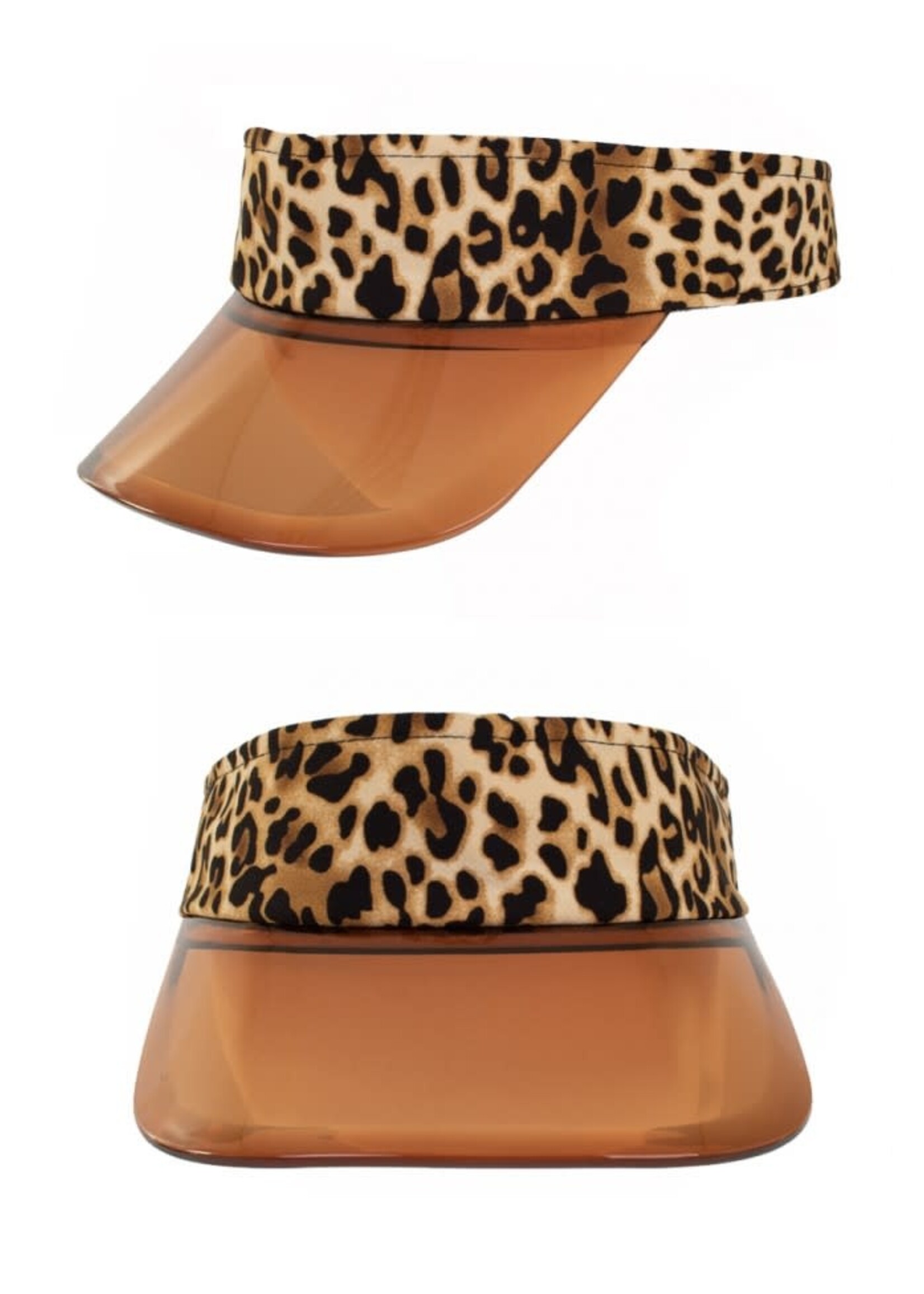 Feestkleding Breda Zonneklep Panter transparante klep