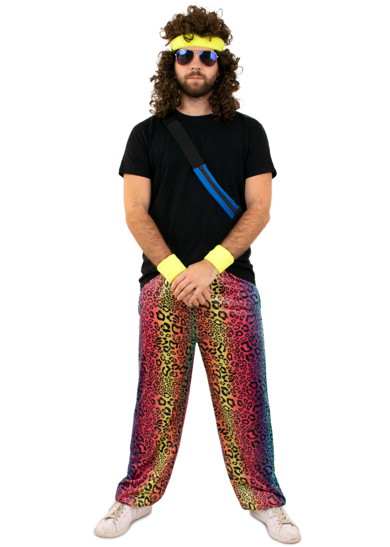 Feestkleding Breda Traininsbroek Neon Panter Unisex
