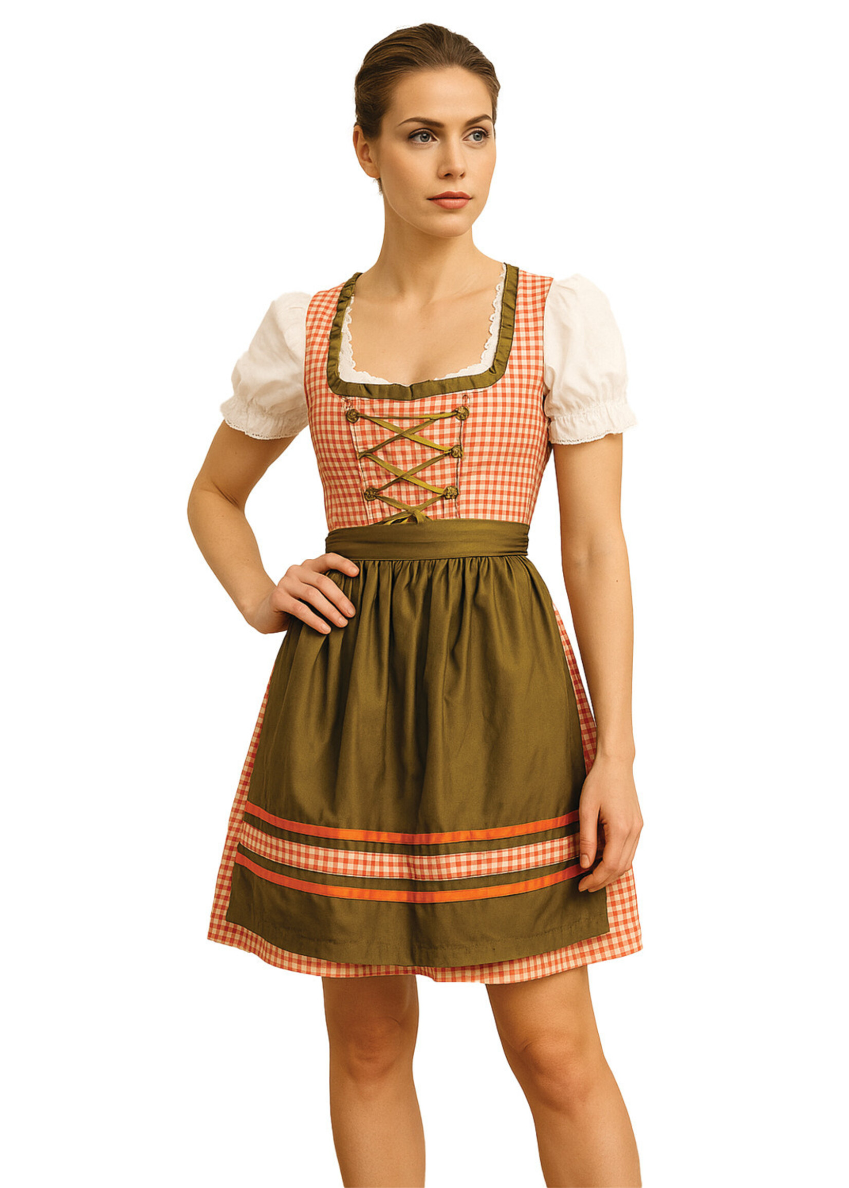 Feestkleding Breda SALE - Dirndl Rood/Groen
