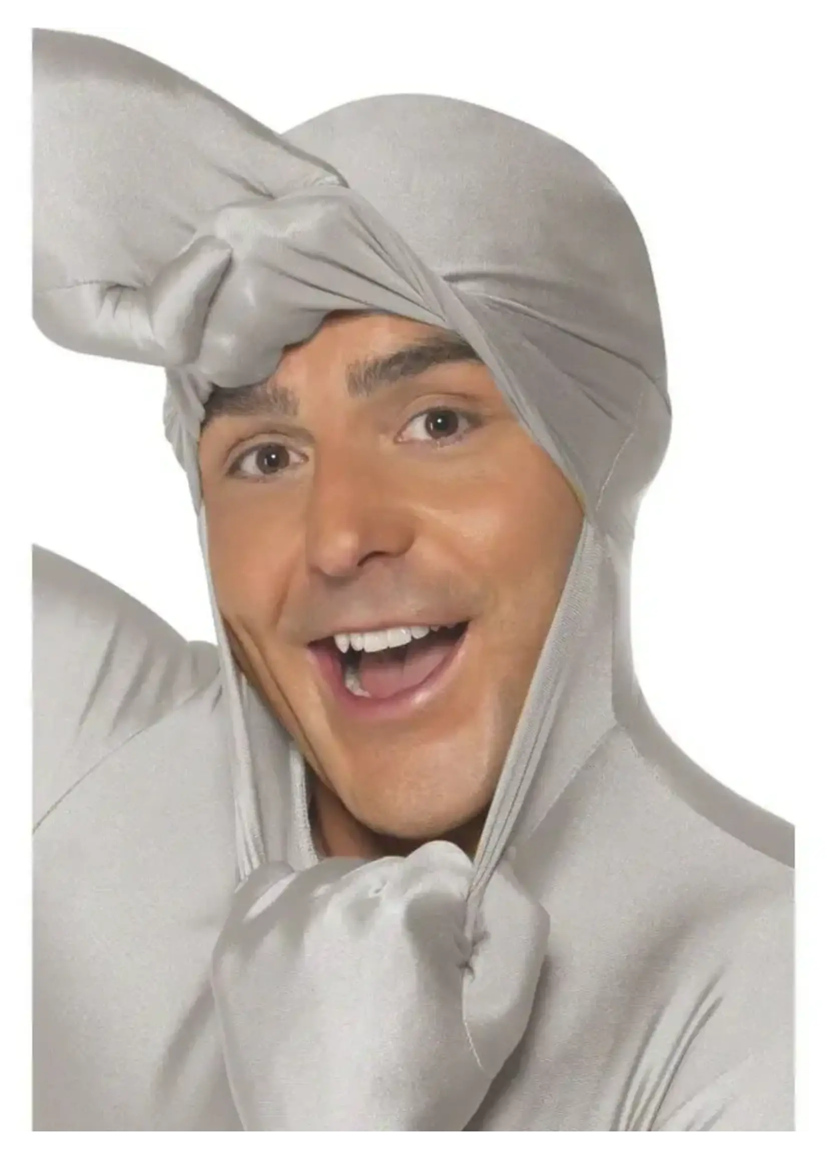 Feestkleding Breda Morphsuit grijze robot