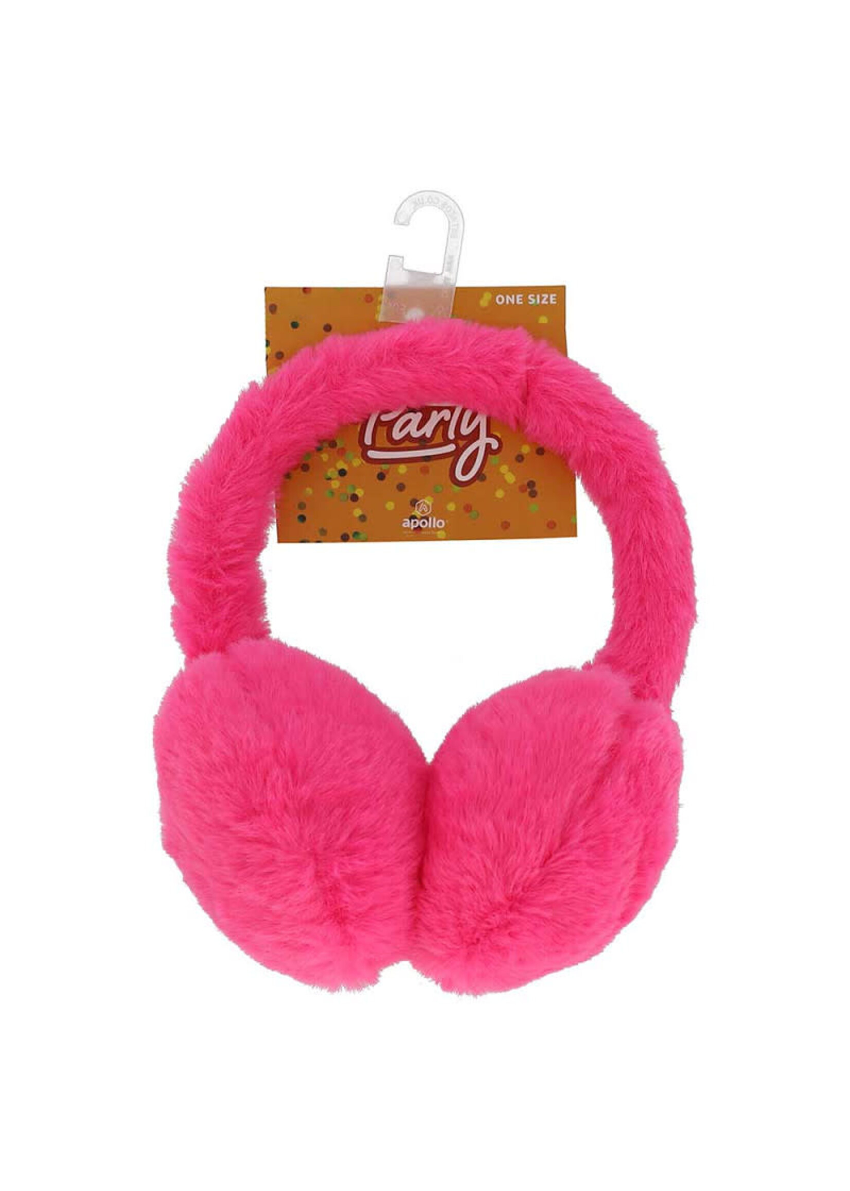 Apollo Bonten neon roze oorwarmers