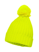 Wilbers & Wilbers Skimuts neon geel met pom