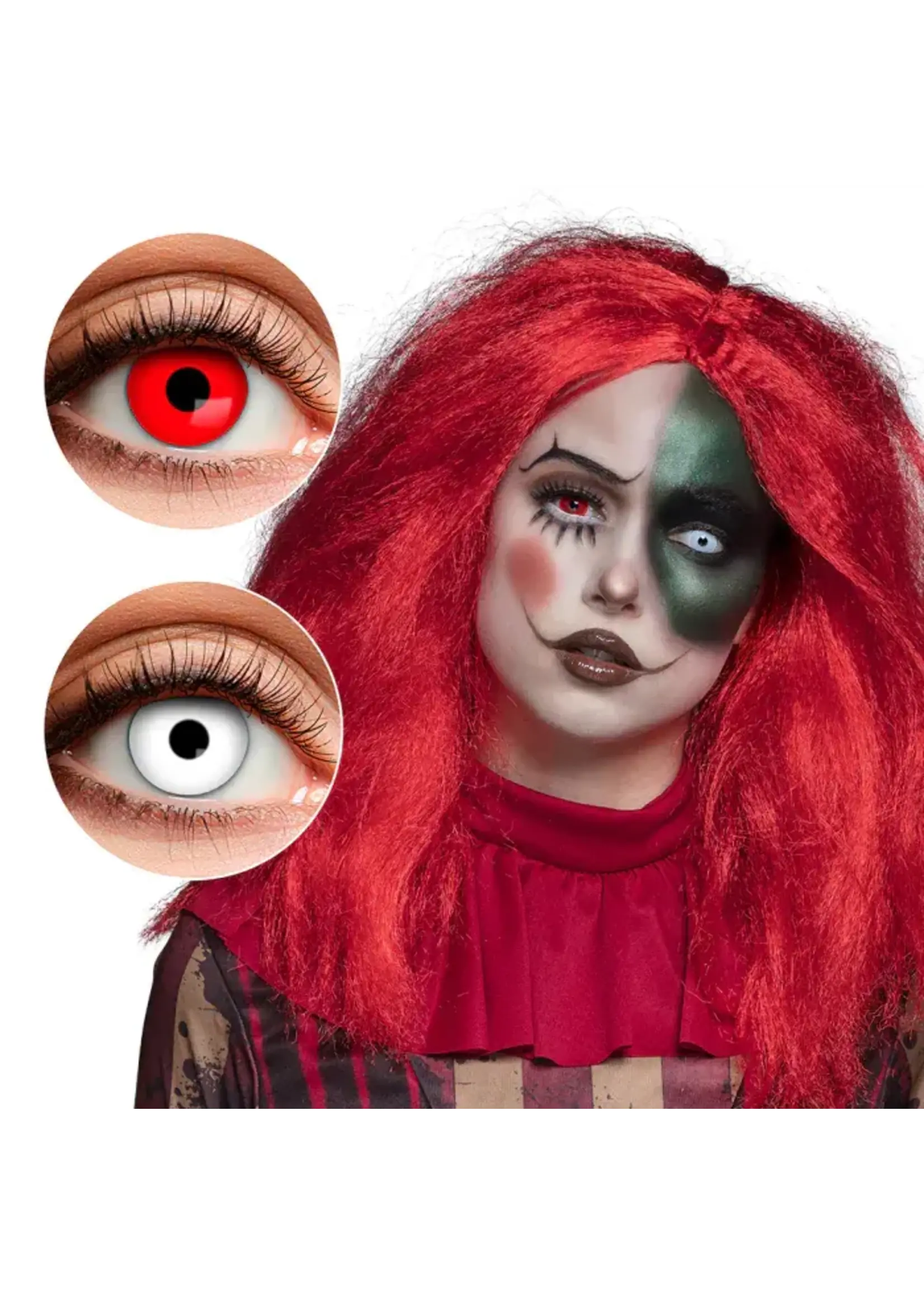Boland 3-maands duolenzen Creepy clown
