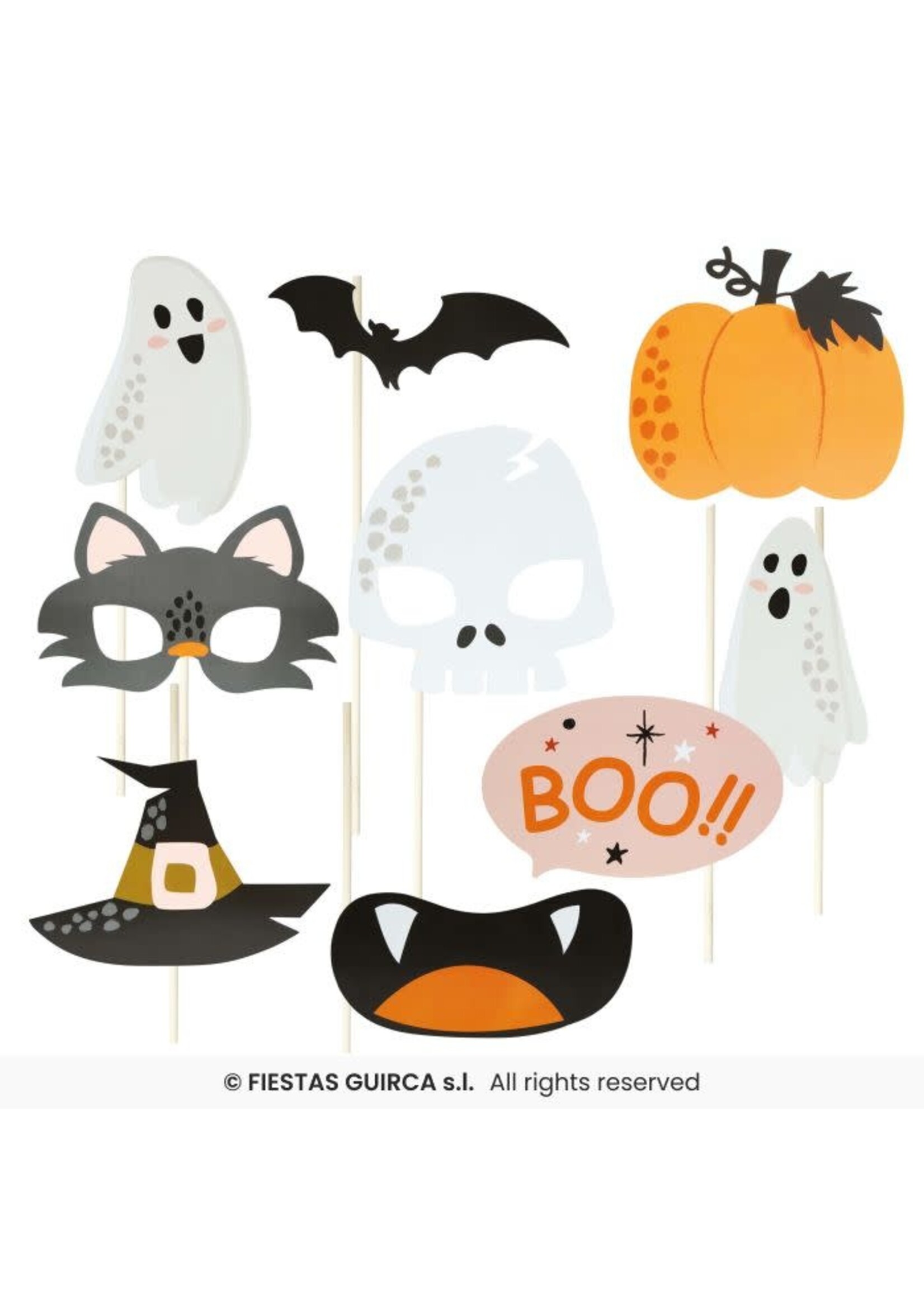 Fiestas Guirca Foto props met Halloweenthema
