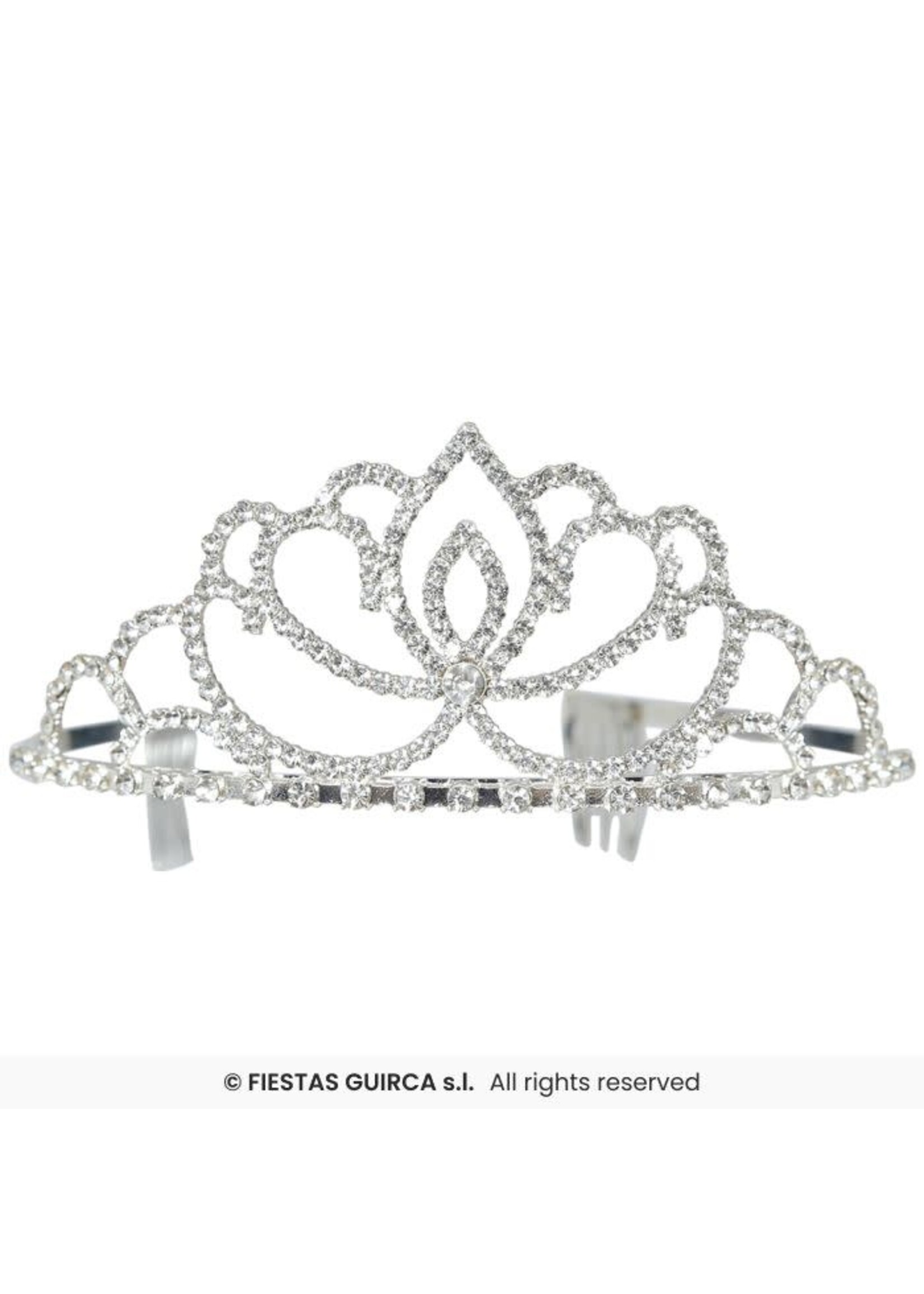 Fiestas Guirca Bruid tiara volwassenen