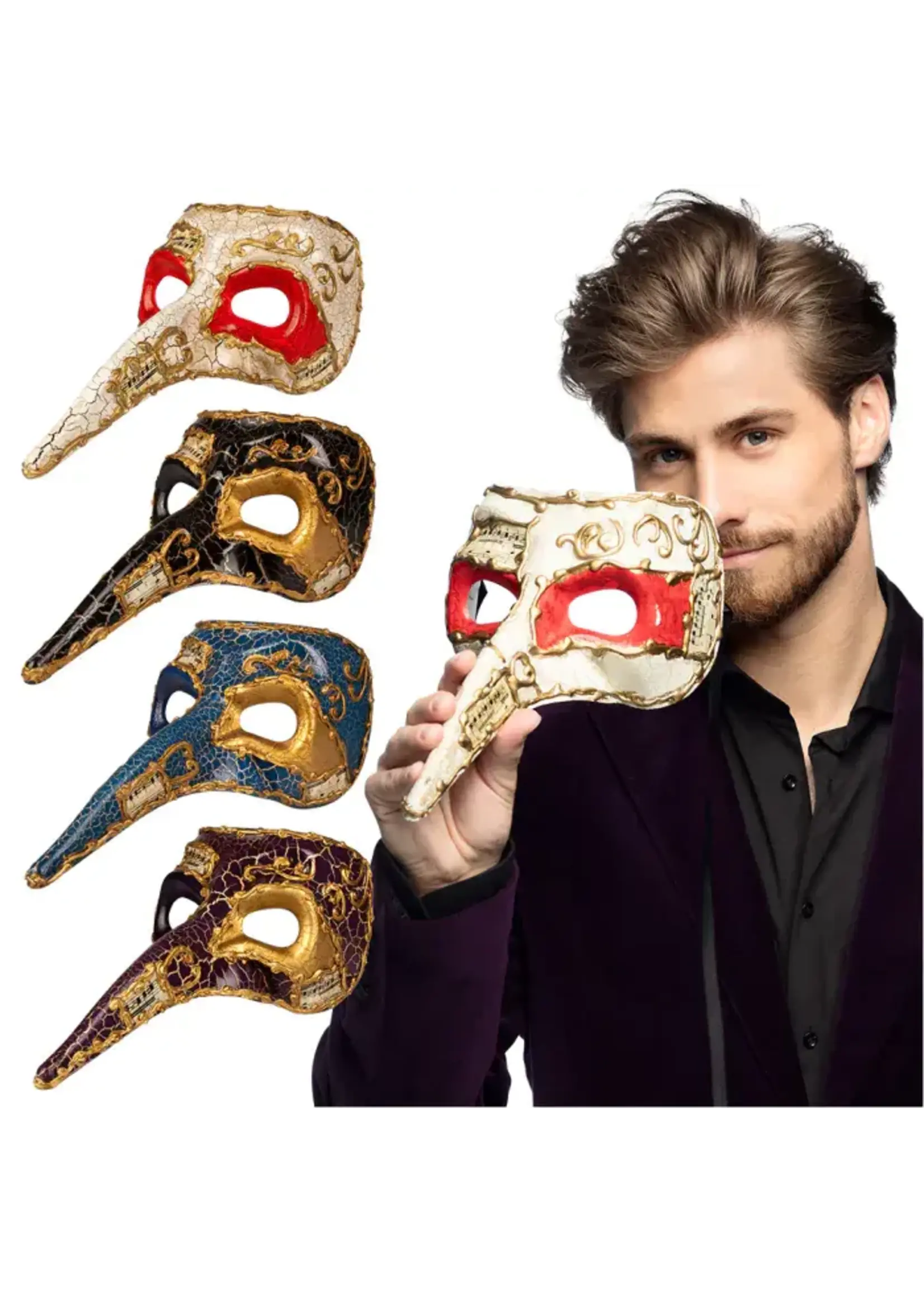 Boland Masker Venice naso - Assorti