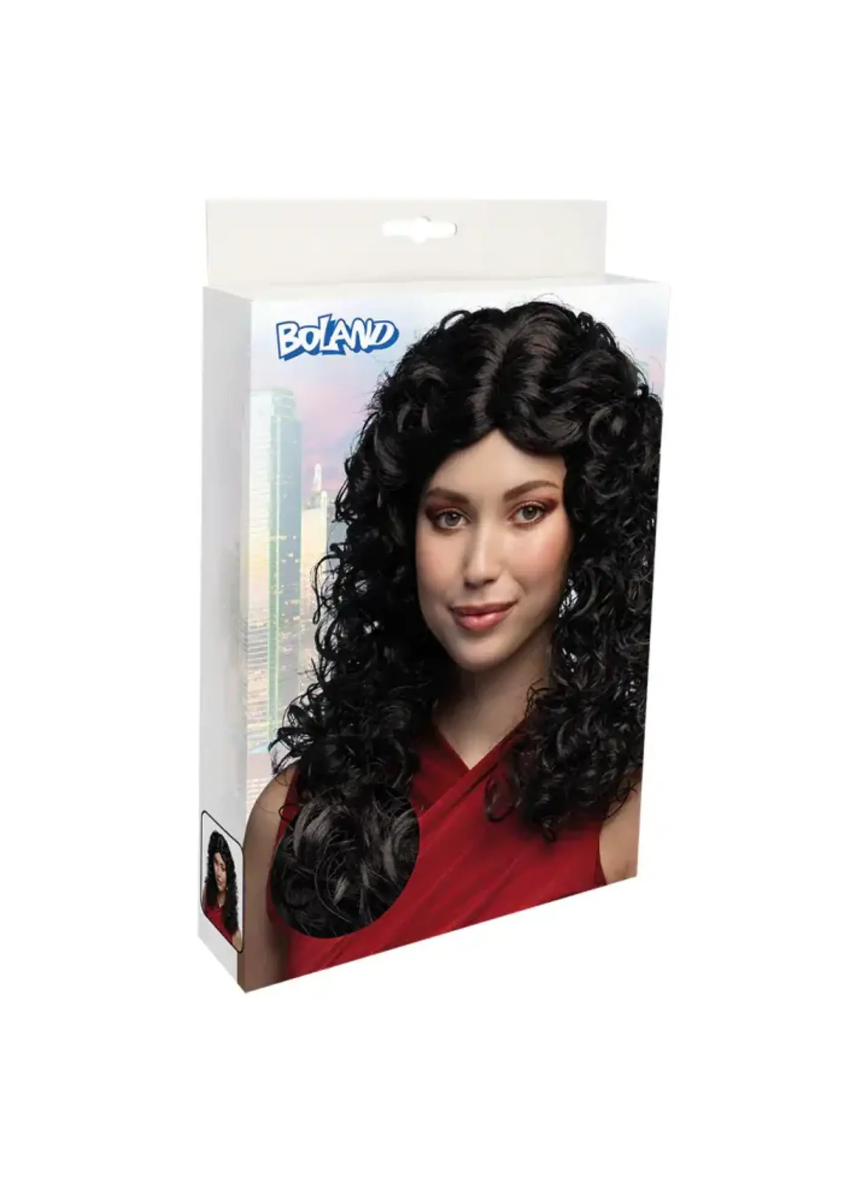 Boland Pruik Norah bruin/zwart