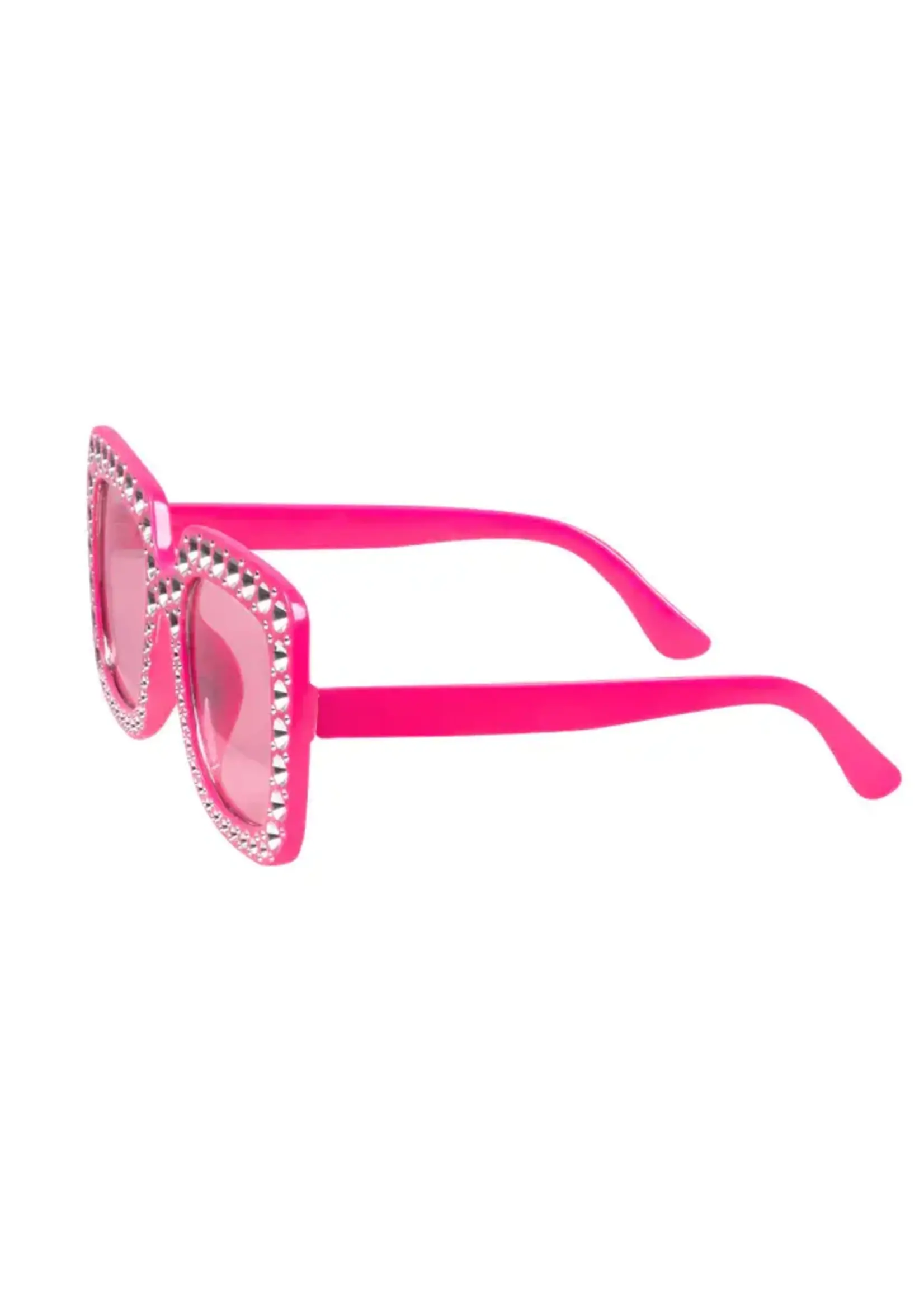 Boland Partybril Bling bling roze