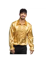 Boland Gouden Disco Blouse met Ruches