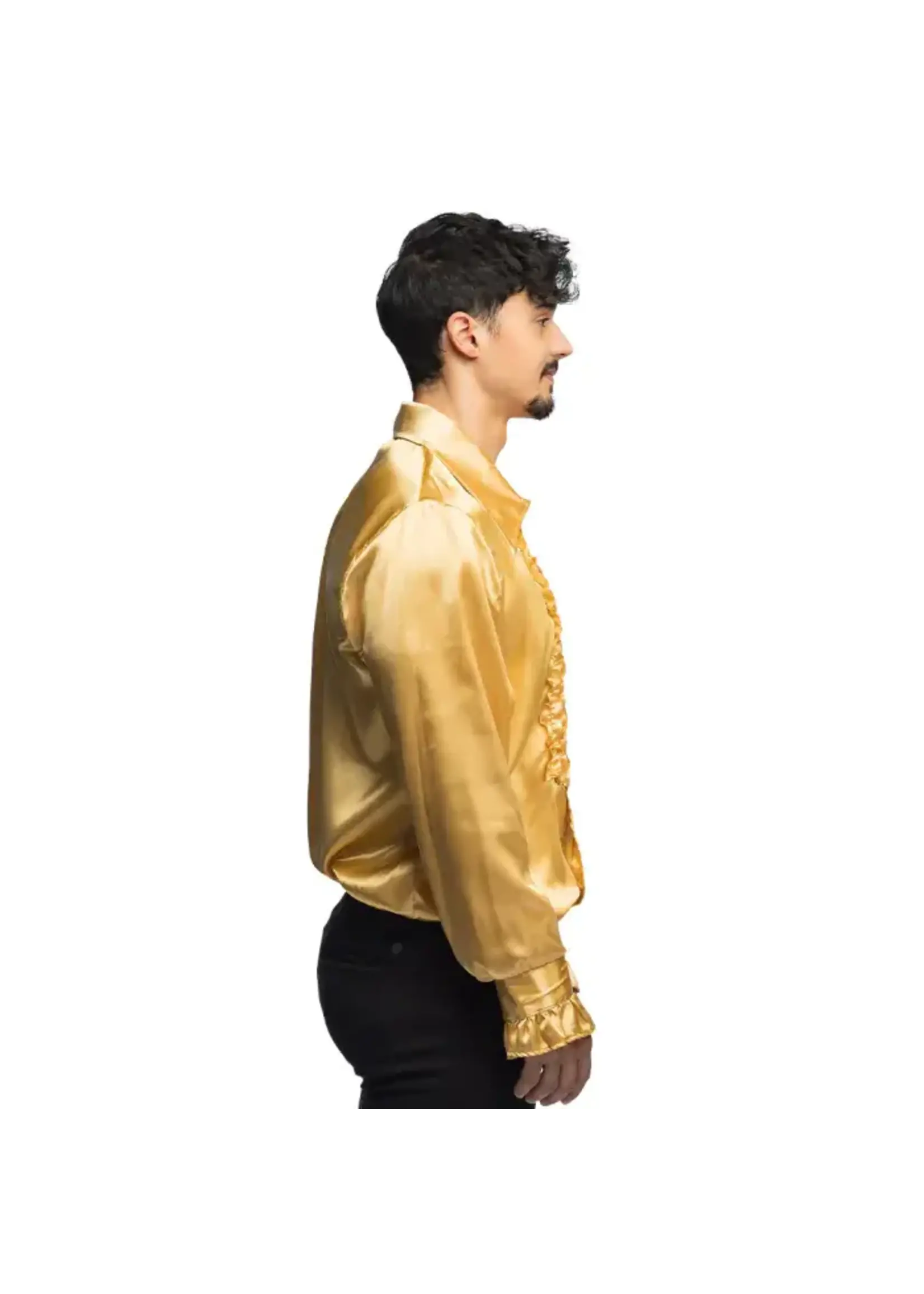 Boland Gouden Disco Blouse met Ruches