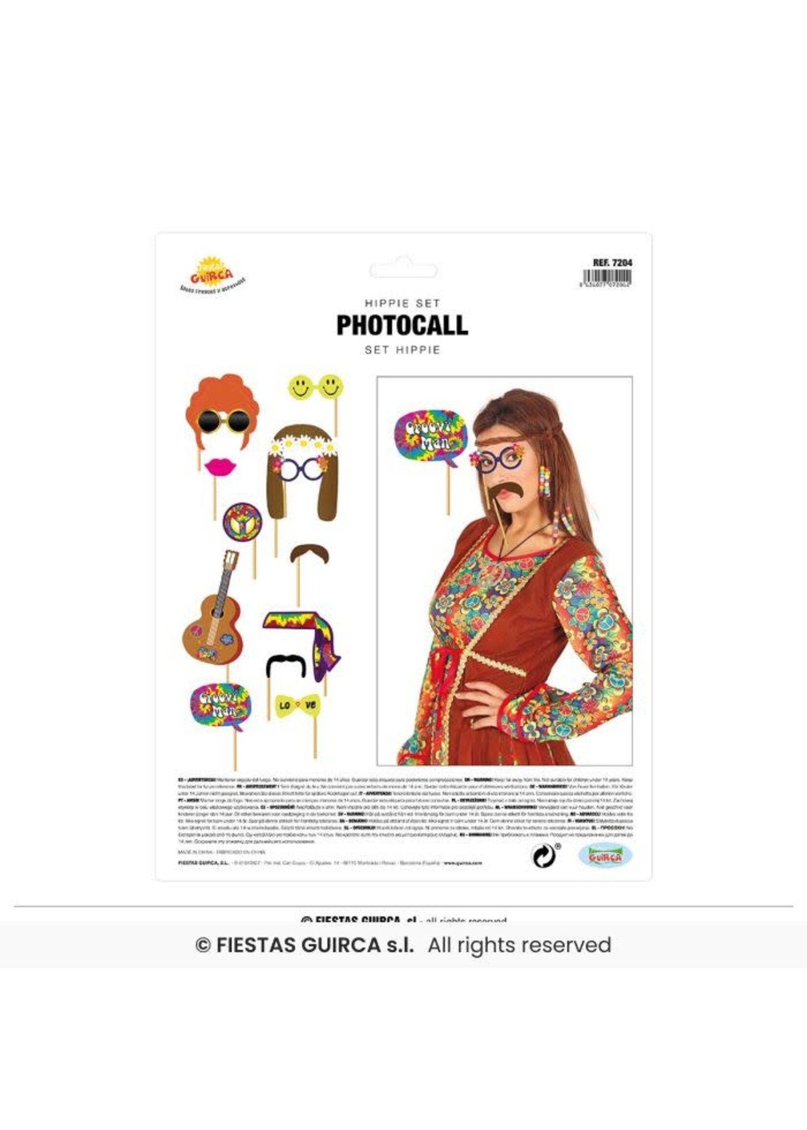Fiestas Guirca Foto props met hippiethema