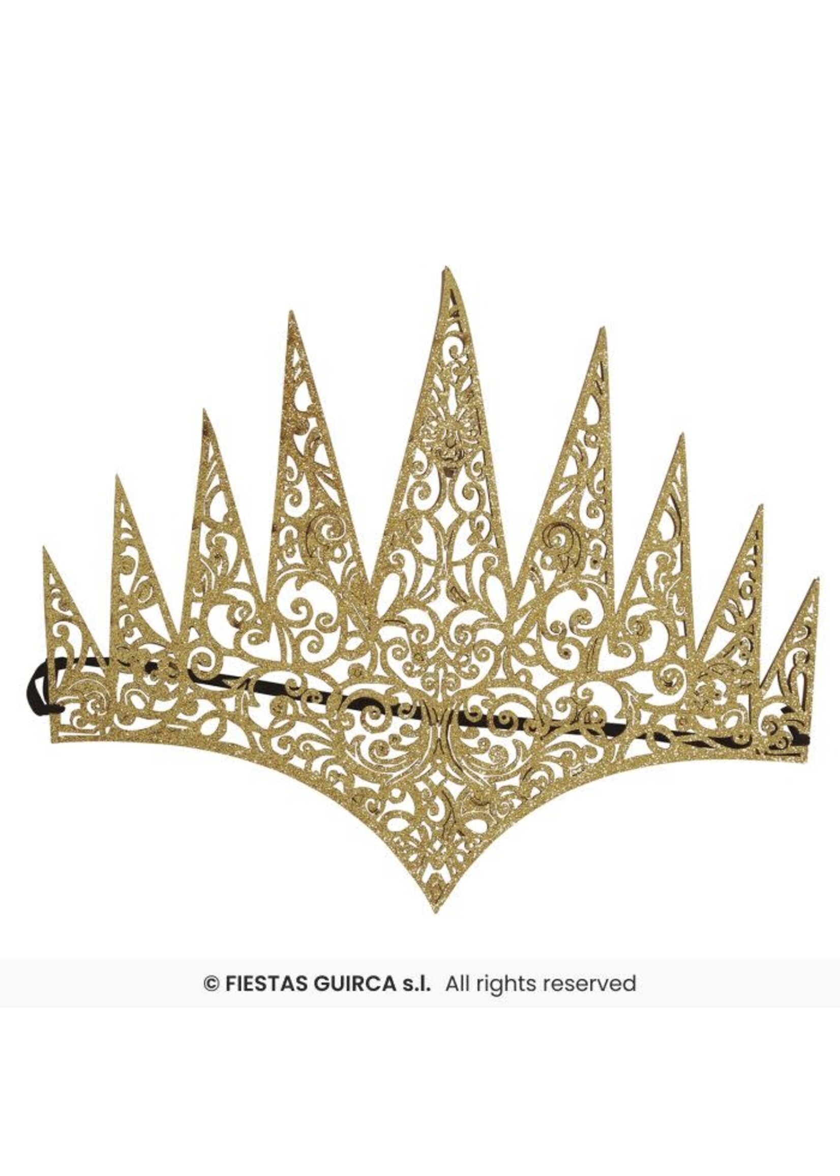 Fiestas Guirca Tiara gouden koningin