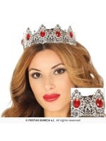 Fiestas Guirca Tiara prinses zilver metaal