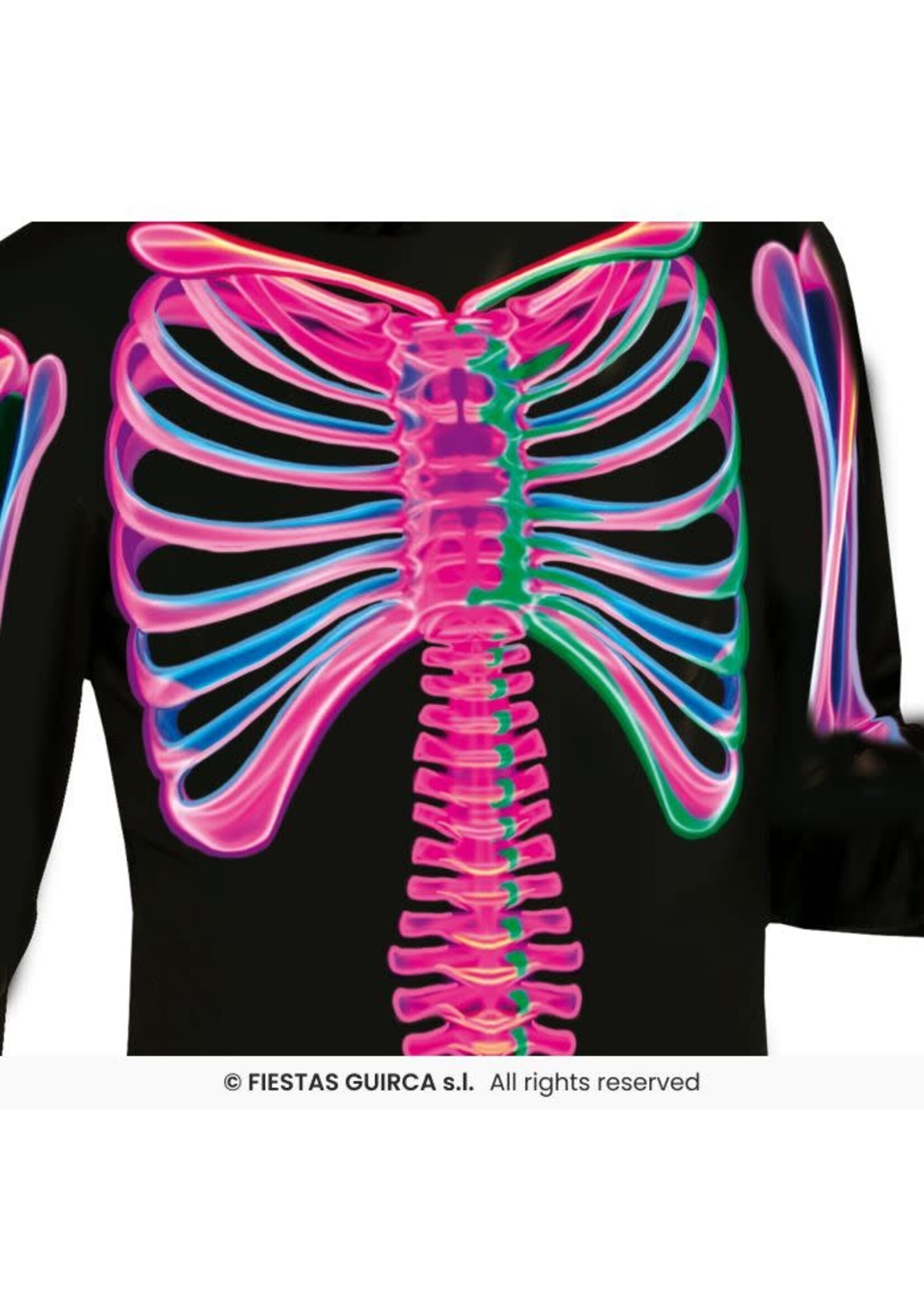 Fiestas Guirca Kostuum Neon skelet kind