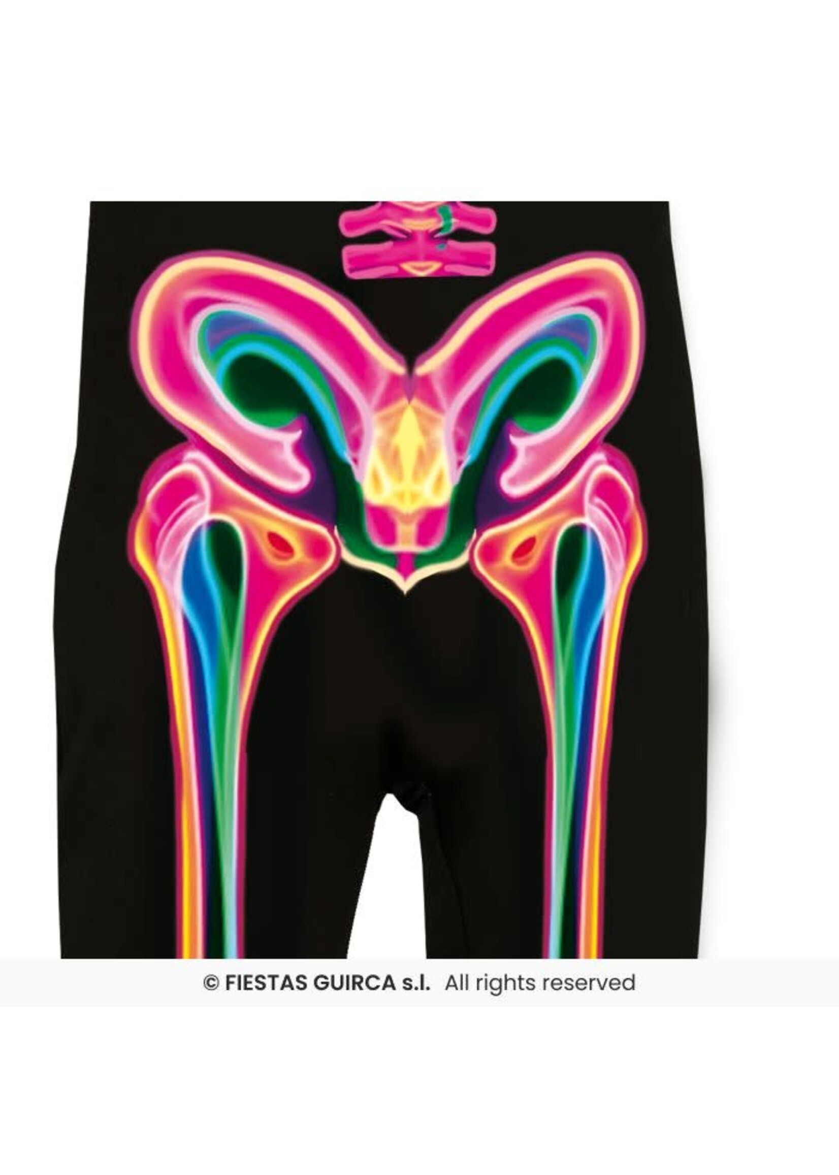 Fiestas Guirca Kostuum Neon skelet kind