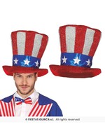 Fiestas Guirca Hoge hoed Amerikaanse vlag