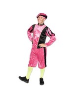 Haza-Witbaard Piet velours roze/zwart