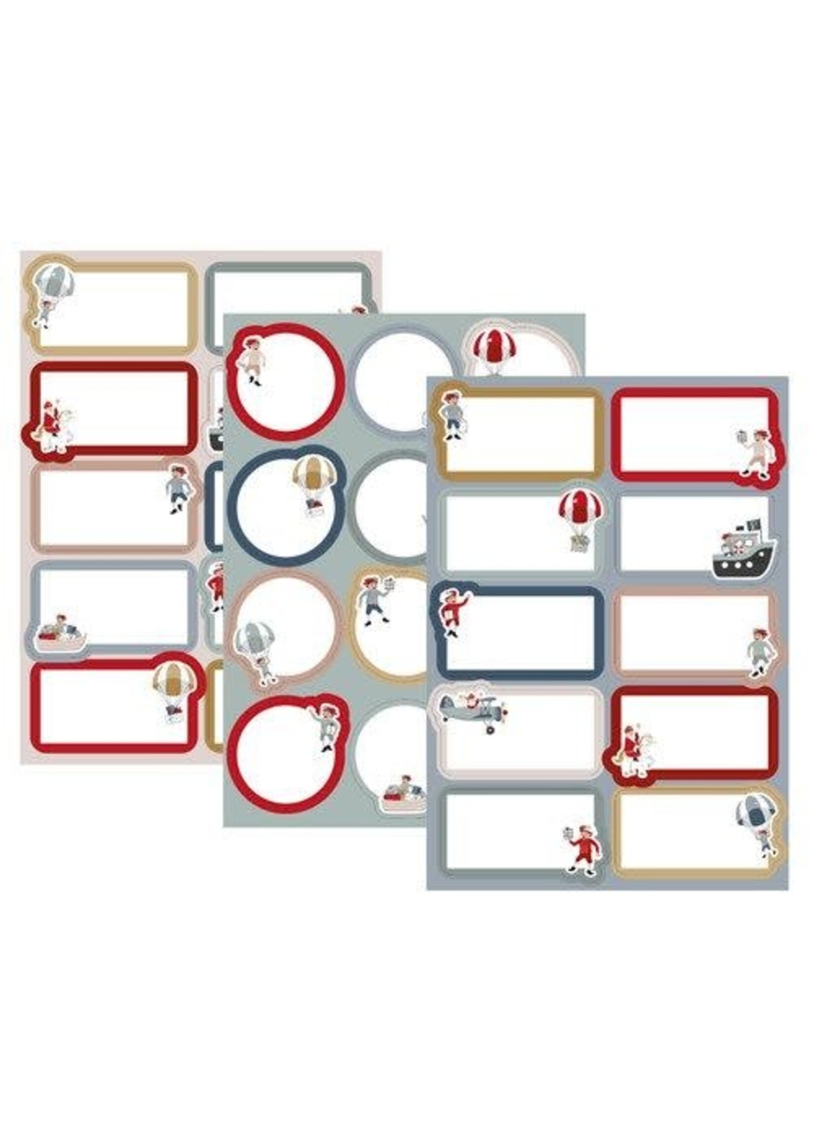 Haza-Witbaard Cadeau etiketten Sint & Co. (3 vel, assorti)