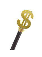 Feestkleding Breda Wandelstok pimp met dollarteken