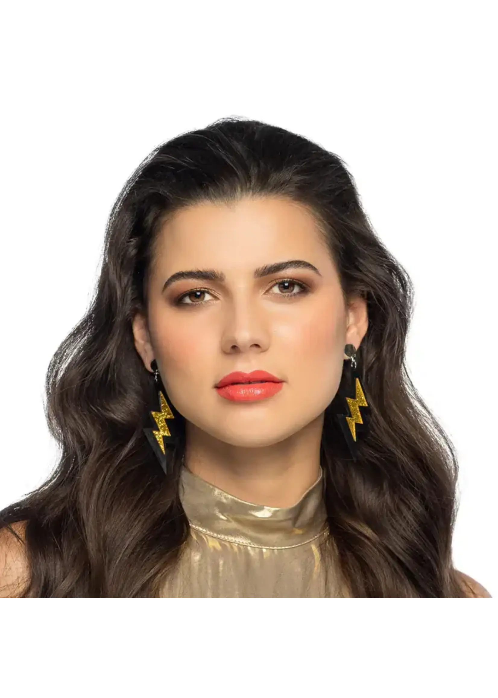 Boland Paar oorbellen Bliksem (clip-on)