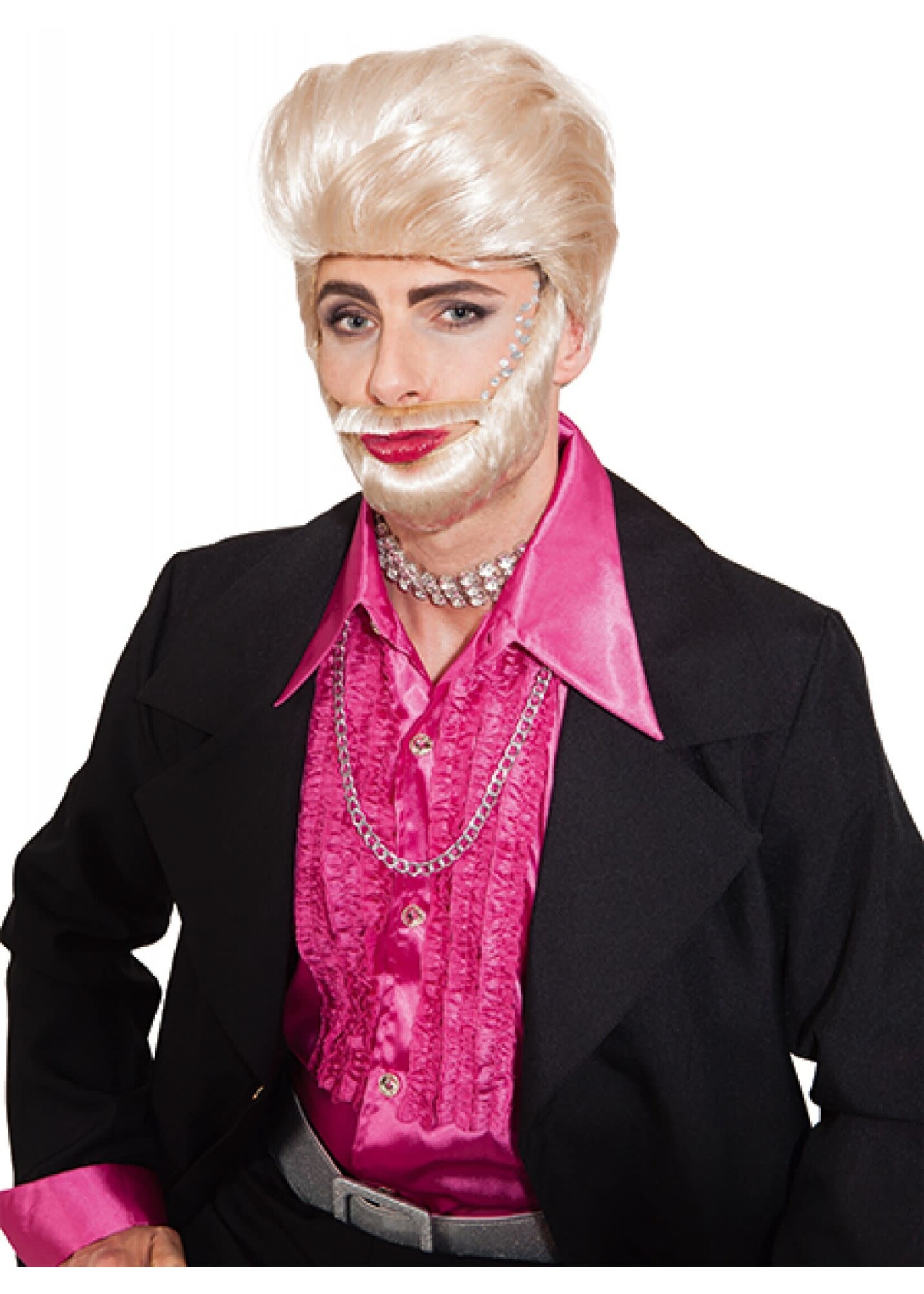 Feestkleding Breda Pruik man blond