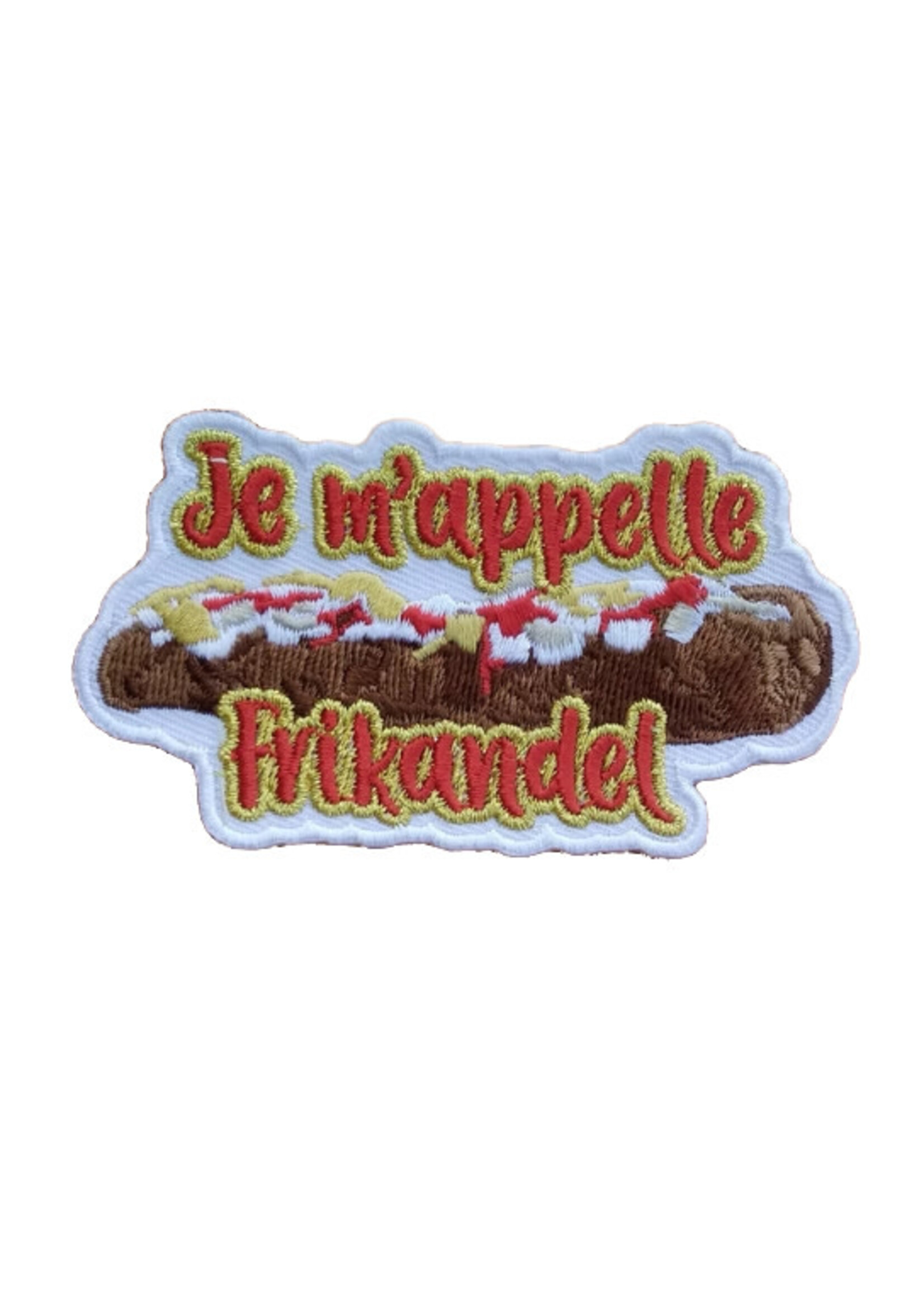 Feestkleding Breda Embleem Je m'appelle Frikandel EMB-089