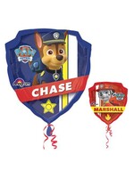Haza-Witbaard Folieballon Paw Patrol badge SuperShape 63x68 cm