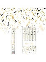 Haza-Witbaard Confetti shooter zwart/goud (40cm)