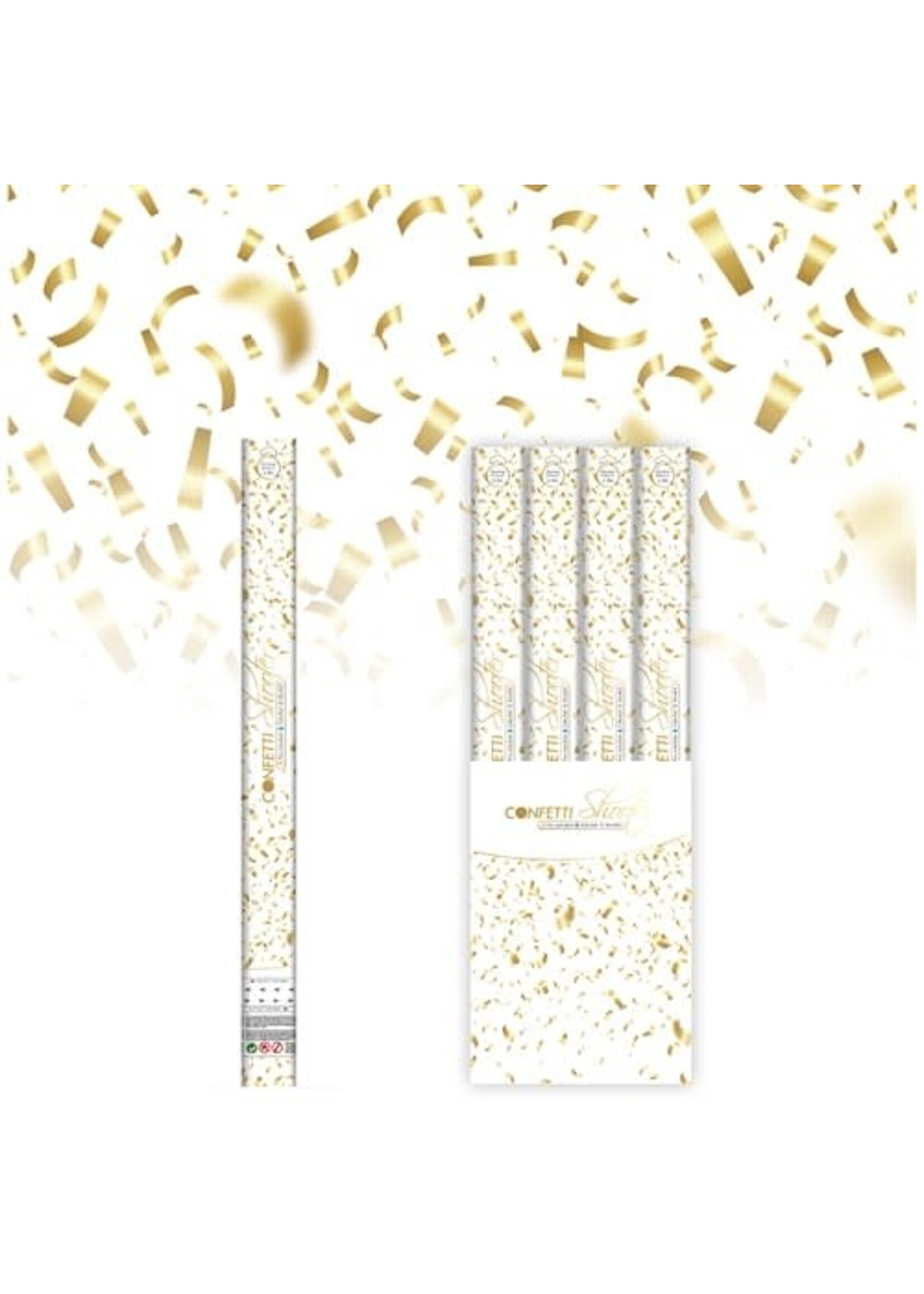 Haza-Witbaard Confetti shooter goud 60cm, Brandvertragend