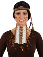 Feestkleding Breda Indiaan borst ketting