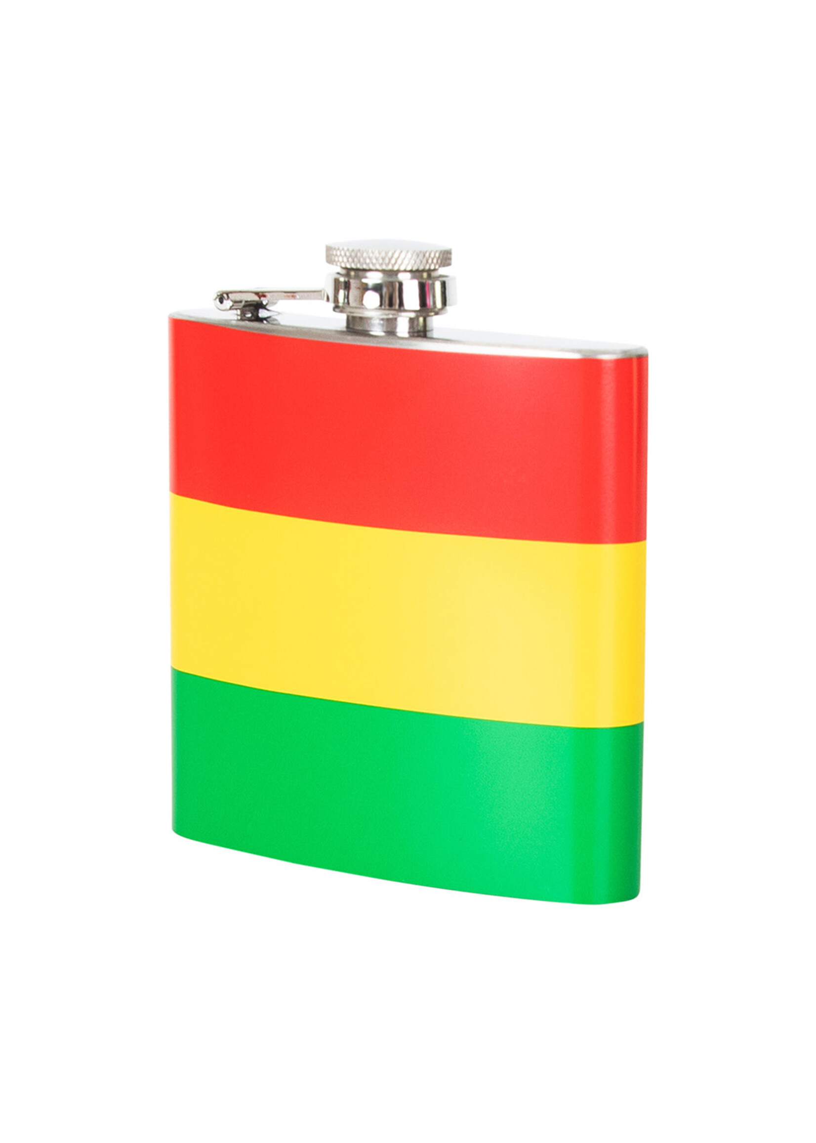 Feestkleding Breda Drinkflesje rood-geel-groen