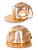PartyXplosion Baseball cap rapper goud