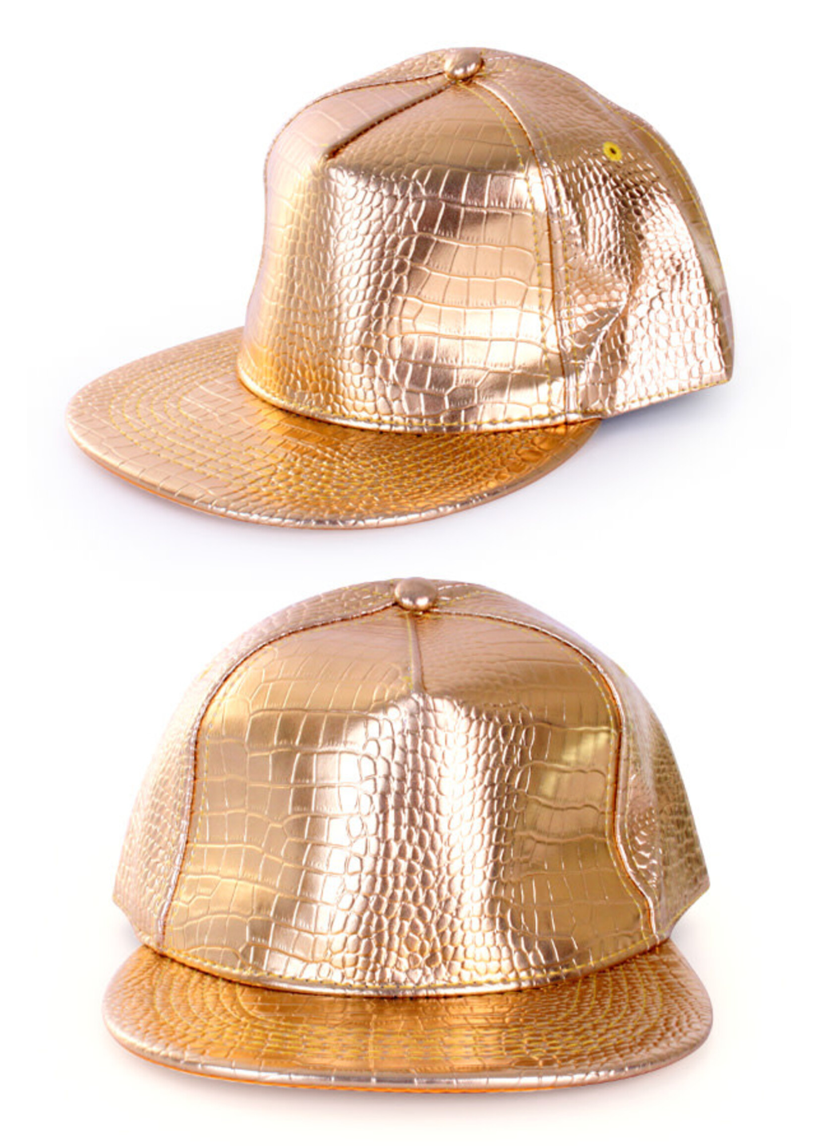 PartyXplosion Baseball cap rapper goud
