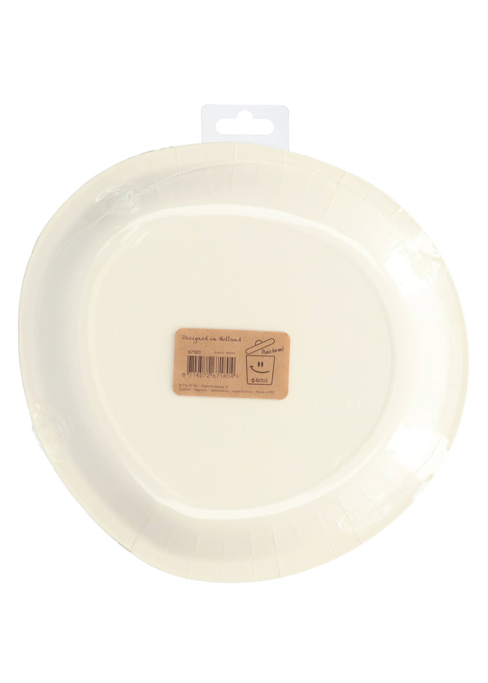 Feestkleding Breda Papieren Borden - Elegant Lush Blush 80 Jaar