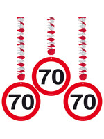 Feestkleding Breda Hangdecoratie Verkeersbord 70