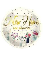 Feestkleding Breda Folieballon New Home Bloemen - 45 cm