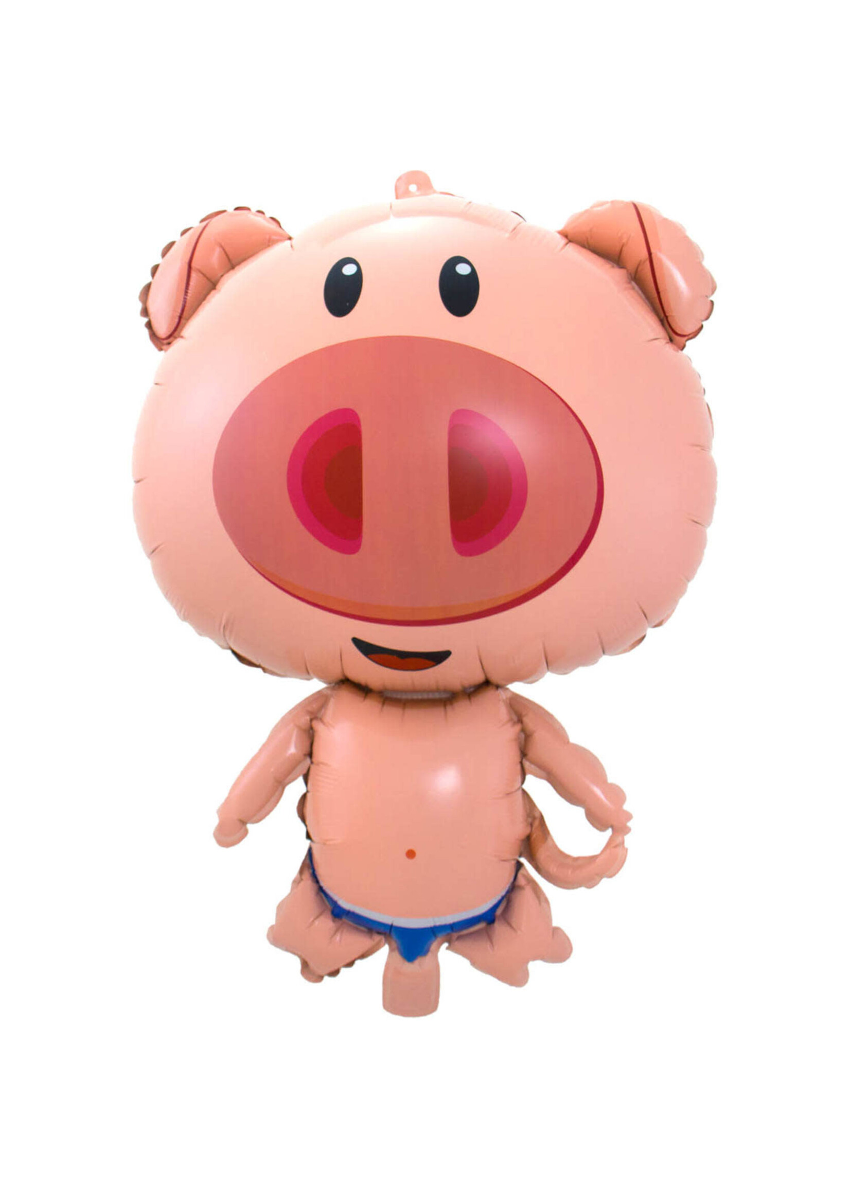 Feestkleding Breda Roze varken folieballon - 52 x 78cm